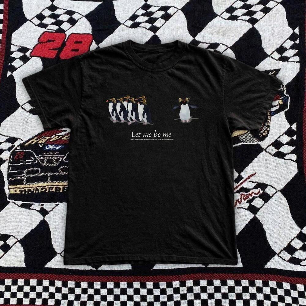 Mdale Earnhardt Let Me Be Me Black Cotton Tee